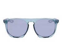 (One Size, Blue/Silver) Nike Flatspot XXII Wayfarer Round Logo Sunglasses