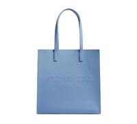 (One Size, Blue) Ted Baker Soocon Grain Leather Shopper Bag