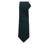 Premier Plain Polyester Tie in Bottle Green Premier Bottle Green One Size