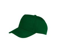 (One Size, Bottle Green) Result Headwear Boston 5 Panel Polycotton Baseball Cap