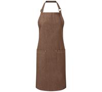 (One Size, Brown Denim) Premier Organic Cotton Full Apron