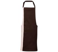 Premier Contrast Bibbed Full Apron in Camel Premier Camel