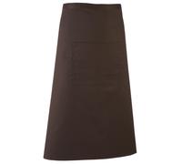 Colours Bar Apron Workwear (Long Continental Style) Pack of 2 Premier Brown One Size