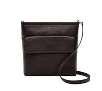 (One Size, Brown) Radley Brompton Croc Leather Trim Handbag