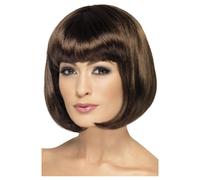 (One Size, Brown) Smiffys Womens/Ladies Partyrama Wig