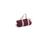 Bagbase Men's Plain Varsity Barrel Duffle Bag (20 Litres) in Burgundy Bagbase Burgundy One Size