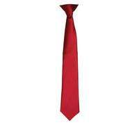 Premier Unisex Adult Satin Tie (Burgundy) - One Size