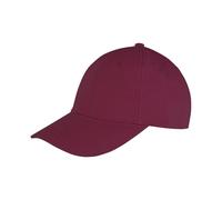 (One Size, Burgundy) Result Headwear Unisex Adult Memphis Brushed Cotton Cap