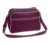 (One Size, Burgundy/Sand) Bagbase Retro 18L Shoulder Bag