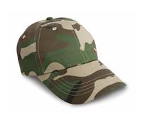 (One Size, Camo) Result Unisex Heavy Cotton Premium Pro-Style Baseball Cap