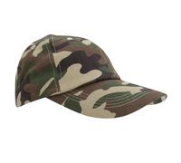 (One Size, Camo) Result Unisex Heavy Cotton Premium Pro-Style Baseball Cap (Pack of 2)