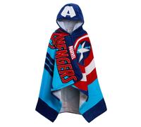 Marvel Captain America Hooded Towel 100% Cotton Avengers Poncho Kids Beach Bath Towel Swimming Wrap Boys Changing Robe