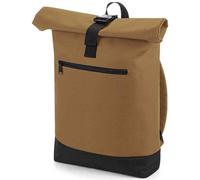 (One Size, Caramel) Bagbase Roll Top Backpack