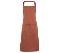 (One Size, Chestnut) Premier Ladies/Womens Colours Bip Apron With Pocket / Workwear