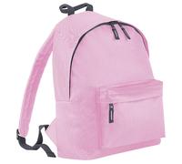 (One Size, Classic Pink/Graphite) Bagbase Fashion Backpack / Rucksack (18 Litres) (Pack of 2)