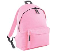 (One Size, Classic Pink/Graphite Grey) Bagbase Original Plain Backpack