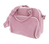 (One Size, Classic Pink/Light Grey) Bagbase Compact Junior Dance Messenger Bag (15 Litres) (Pack of 2)
