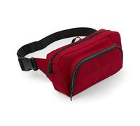 (One Size, Classic Red) BagBase Organiser Belt / Waistpack Bag (2.5 Litres) (Pack of 2)