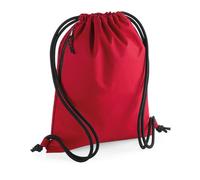 (One Size, Classic Red) Bagbase Recycled Drawstring Bag