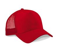 (One Size, Classic Red/Classic Red) - Beechfield Unisex Adults Snapback Trucker Cap
