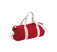 (One Size, Classic Red/Off White) Bagbase Original 20L Duffle Bag
