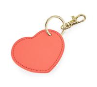 Bagbase Boutique Heart Key Clip in Coral Bagbase Coral One Size