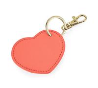Bagbase Boutique Heart Key Clip in Coral Bagbase Coral One Size
