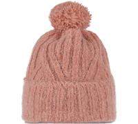 (One Size, Crimson) Buff Unisex Nerla Chunky Knit Fleece Beanie Bobble Hat