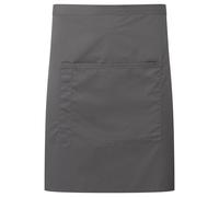 (One Size, Dark Grey) Premier Colours Front Pocket Waist Apron