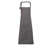 (One Size, Dark Grey) Premier Unisex Adult Calibre Bibbed Apron