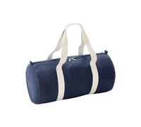 (One Size, Denim Blue) Bagbase Barrel Denim Duffle Bag