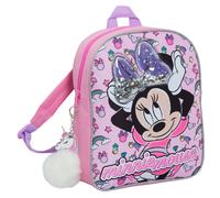 (One Size) Disney Minnie Mouse Glitter Backpack Kids School Nursery Lunch Book Bag Rucksack