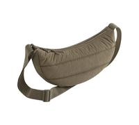 (One Size, Earthy Green) Bagbase Plain Quilted Crossbody Bag