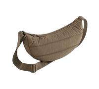 (One Size, Earthy Green) Bagbase Quilted Recycled Polyester Crossbody Bag