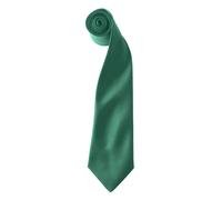 Premier Men's Colours Satin Clip Tie Pack of 2 in Emerald Premier Emerald One Size