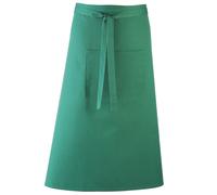 Colours Bar Apron Workwear (Long Continental Style) Premier Emerald One Size