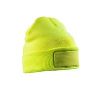 (One Size, Fluorescent Yellow) Result Adults Unisex Double Knit Thinsulate Printers Beanie