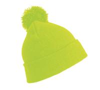 (One Size, Fluorescent Yellow) Result Childrens/Kids Winter Essentials Pom Pom Beanie