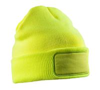 (One Size, Fluorescent Yellow) Result Unisex Adult Thinsulate Printable Winter Beanie