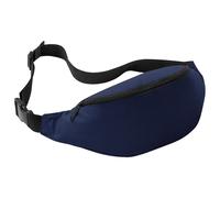 (One Size, French Navy) Bagbase Adjustable Belt Bag (2.5 Litres) (Pack of 2)