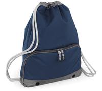 (One Size, French Navy) Bagbase Athleisure Water Resistant Drawstring Sports Gymsac Bag