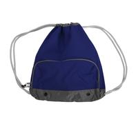 (One Size, French Navy) Bagbase Athleisure Water Resistant Drawstring Sports Gymsac Bag (Pack of 2)