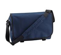 (One Size, French Navy) Bagbase Contrast Detail Messenger Bag