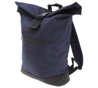 (One Size, French Navy) Bagbase Roll-Top Backpack / Rucksack / Bag (12 Litres) (Pack of 2)