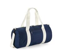 (One Size, French Navy/Off White) BagBase Original XL Barrel Bag