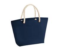 (One Size, French Navy) Westford Mill Nautical Beach Bag