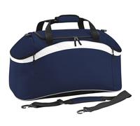 (One Size, French Navy/ White) BagBase Teamwear Sport Holdall / Duffle Bag (54 Litres)