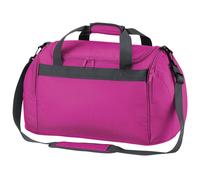 (One Size, Fuchsia) Bagbase Freestyle Holdall / Duffle Bag (26 Litres) (Pack of 2)