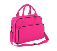 (One Size, Fuchsia/Black) Bagbase Compact Junior Dance Messenger Bag (15 Litres)