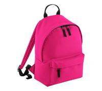 (One Size, Fuchsia/Graphite) Bagbase Junior Fashion Backpack / Rucksack (14 Litres) (Pack of 2)